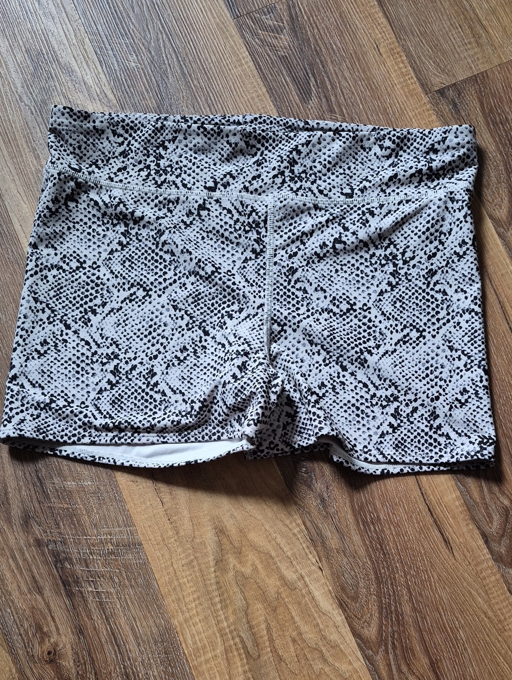 All in Motion Snakeskin Print High Rise Swim Shorts Bikini Bottoms Size XL